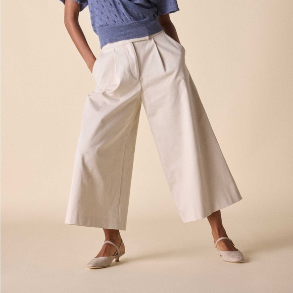 St Roche High Waisted Cropped Cordell Pants in "Pearl" NWT! - Picture 2 of 7